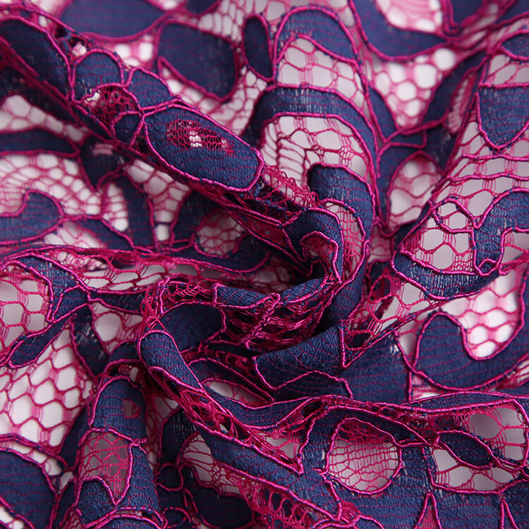Dress Eyelash Cutwork Nylon Lace Fabric for Women's Wear Wholesale Sup 5